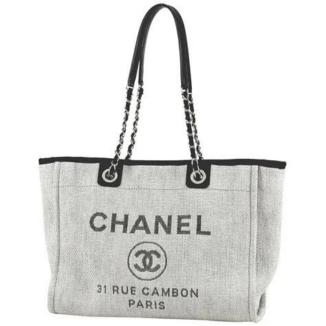 brown chanel tote|chanel tote fabric.